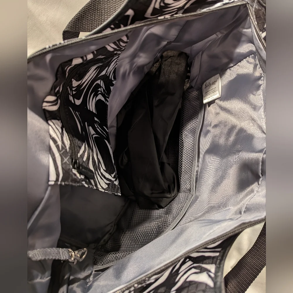 thirty-one Black and White Swirl Pattern Tote